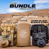 imageBattle Bottle  Half Gallon Insulated Water Bottle with Paracord Handle  64 oz Stainless Steel Water Jug with Two Rugged Removable Sleeves for Keys Wallet ampamp Phone Camo Sleeves Bundle