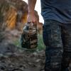 imageIron InfideI Battle Bottle Sleeve  64 oz and 32 oz Water Bottle Sleeve Only for Half Gallon 1L Steel Water Bottle  Rugged Cover with Molle for Versatile Design with Storage for Phone Wallet ampamp KeysWoodland Camo
