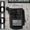 imageIron InfideI Battle Bottle Sleeve  64 oz and 32 oz Water Bottle Sleeve Only for Half Gallon 1L Steel Water Bottle  Rugged Cover with Molle for Versatile Design with Storage for Phone Wallet ampamp KeysLive Free  Black