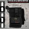 imageIron InfideI Battle Bottle Sleeve  64 oz and 32 oz Water Bottle Sleeve Only for Half Gallon 1L Steel Water Bottle  Rugged Cover with Molle for Versatile Design with Storage for Phone Wallet ampamp KeysBetsy Ross  Black
