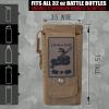 imageIron InfideI Battle Bottle Sleeve  64 oz and 32 oz Water Bottle Sleeve Only for Half Gallon 1L Steel Water Bottle  Rugged Cover with Molle for Versatile Design with Storage for Phone Wallet ampamp Keys32oz Join or Die  Tan