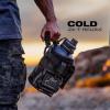 imageIron Infidel Battle Bottle  Half Gallon Insulated Water Bottle with Paracord Handle  Large 64 oz Stainless Steel Water Jug ampamp Rugged Removable Sleeve For Keys Wallet Phone Black Camo 2 Liter64oz  Black Camo