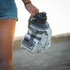 imageIron Infidel Battle Bottle  Half Gallon Insulated Water Bottle with Paracord Handle  Large 64 oz Stainless Steel Water Jug ampamp Rugged Removable Sleeve For Keys Wallet Phone Black Camo 2 Liter64oz  Arctic Camo