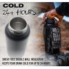imageIron Infidel Battle Bottle  Half Gallon Insulated Water Bottle with Paracord Handle  Large 64 oz Stainless Steel Water Jug ampamp Rugged Removable Sleeve For Keys Wallet Phone Black Camo 2 Liter32oz  Black Camo