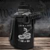 imageIron Infidel Battle Bottle  Half Gallon Insulated Water Bottle with Paracord Handle  Large 64 oz Stainless Steel Water Jug ampamp Rugged Removable Sleeve For Keys Wallet Phone Black Camo 2 Liter64oz  Join or Die