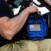 imageIron Infidel Battle Bottle  Half Gallon Insulated Water Bottle with Paracord Handle  Large 64 oz Stainless Steel Water Jug ampamp Rugged Removable Sleeve For Keys Wallet Phone Black Camo 2 Liter64oz  Blue Line