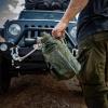 imageIron Infidel Battle Bottle  Half Gallon Insulated Water Bottle with Paracord Handle  Large 64 oz Stainless Steel Water Jug ampamp Rugged Removable Sleeve For Keys Wallet Phone Black Camo 2 Liter64oz  Overland Green
