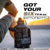 imageIron Infidel Battle Bottle  Half Gallon Insulated Water Bottle with Paracord Handle  Large 64 oz Stainless Steel Water Jug ampamp Rugged Removable Sleeve For Keys Wallet Phone Black Camo 2 Liter64oz  Black Camo