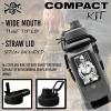 imageIron Infidel Battle Bottle  Half Gallon Insulated Water Bottle with Paracord Handle  Large 64 oz Stainless Steel Water Jug ampamp Rugged Removable Sleeve For Keys Wallet Phone Black Camo 2 Liter32oz  Earned  Not Given