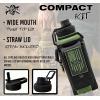 imageIron Infidel Battle Bottle  Half Gallon Insulated Water Bottle with Paracord Handle  Large 64 oz Stainless Steel Water Jug ampamp Rugged Removable Sleeve For Keys Wallet Phone Black Camo 2 Liter32oz  Widowmaker