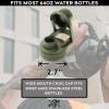 imageWater Bottle Lid Replacement for Battle Bottle  Straw Lid and Chug Cap Tops for 32 oz 40 oz and 64 oz Wide Mouth Vacuum Sealed Water Bottles by Iron InfideIGreen