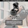imageWater Bottle Lid Replacement for Battle Bottle  Straw Lid and Chug Cap Tops for 32 oz 40 oz and 64 oz Wide Mouth Vacuum Sealed Water Bottles by Iron InfideIGrey
