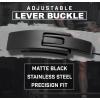 imageWeight Lifting Belt  Lever Gym Belt for Weightlifting 10mm Leather Weight Belt for Men  4 Inches Wide for Support ampamp Stability for Workouts Powerlifting Bodybuilding Fitness ampamp CrossfitPatriot  Gray