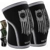 imageKnee Sleeves for Weightlifting ampamp Powerlifting 7mm Pair For Men ampamp Women  Knee Wraps for Weight Lifting Squats Fitness Gym Workout Crossfit  IPF Approved Knee Compression Sleeve Support1776  Black