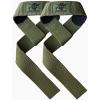 imageWeight Lifting Straps Wrist Straps for Weight Lifting Deadlifting Exercise Strength Training Olympic Lifts Pair of Gym Straps for Grip Strength On Heavy LiftsOD Green