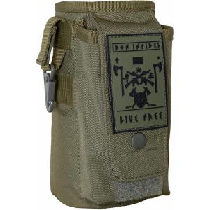imageIron InfideI Battle Bottle Sleeve  64 oz and 32 oz Water Bottle Sleeve Only for Half Gallon 1L Steel Water Bottle  Rugged Cover with Molle for Versatile Design with Storage for Phone Wallet ampamp Keys32oz Live Free  Green