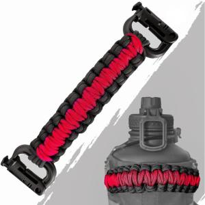 imageIron Infidel Paracord Handle for Battle Bottle TwoTone Red Line