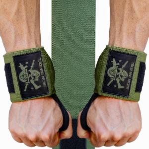imageIron Infidel Wrist Wraps for Weightlifting  18quot and 24quot Heavy Duty Support for Working Out Gym Accessories for Men  Use for Lifting Crossfit Fitness Exercise Bench Press PowerliftingOD Green