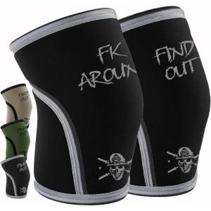 imageKnee Sleeves for Weightlifting ampamp Powerlifting 7mm Pair For Men ampamp Women  Knee Wraps for Weight Lifting Squats Fitness Gym Workout Crossfit  IPF Approved Knee Compression Sleeve SupportFind Out  Black