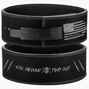 imageWeight Lifting Belt  Lever Gym Belt for Weightlifting 10mm Leather Weight Belt for Men  4 Inches Wide for Support ampamp Stability for Workouts Powerlifting Bodybuilding Fitness ampamp CrossfitFind Out