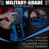 imageIron Infidel Battle Bottle  One Gallon Insulated Water Bottle with Dual Carry Handles  128 oz Tactical Stainless Steel Water Jug ampamp Rugged Extra Large Sleeve With Storage Betsy 128 Ounces64oz  Blue Line