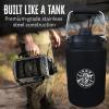 imageIron Infidel Battle Bottle  One Gallon Insulated Water Bottle with Dual Carry Handles  128 oz Tactical Stainless Steel Water Jug ampamp Rugged Extra Large Sleeve With Storage Betsy 128 Ounces128oz  Betsy Ross