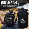 imageIron Infidel Battle Bottle  One Gallon Insulated Water Bottle with Dual Carry Handles  128 oz Tactical Stainless Steel Water Jug ampamp Rugged Extra Large Sleeve With Storage Betsy 128 Ounces128oz  Black Camo
