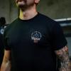 imageIron Infidel Patriotic Freedom Shirt for Men  1776 American Skull Live Free or Die ampamp Defend Liberty T Shirt Black  M