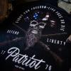 imageIron Infidel Patriotic Freedom Shirt for Men  1776 American Skull Live Free or Die ampamp Defend Liberty T Shirt Black  M