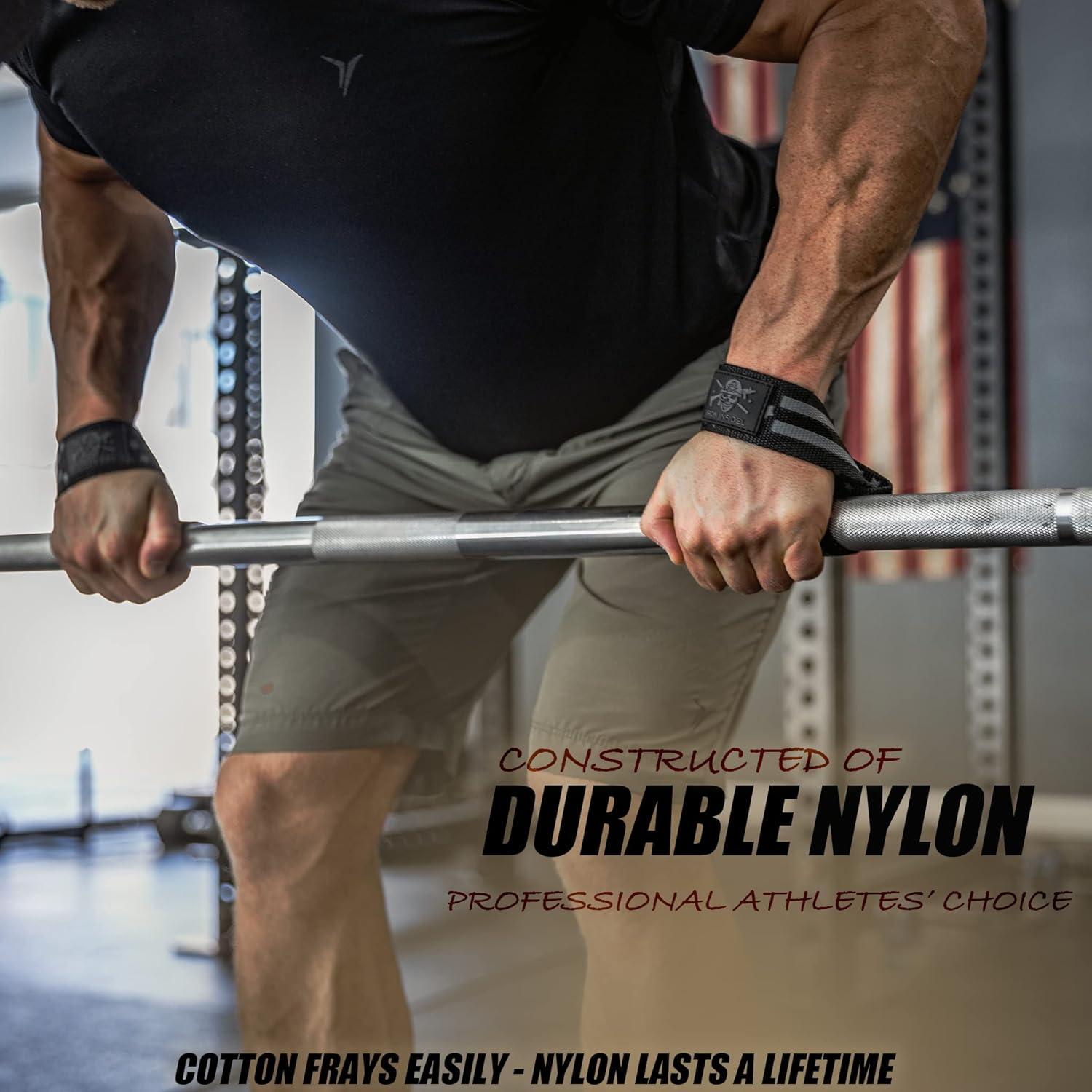 imageIron Infidel Weight Lifting Straps  Wrist Straps for Weight Lifting Deadlifting Exercise Crossfit Strength Training Olympic Lifts  Gym Straps for Grip Strength on BarNylon  1776