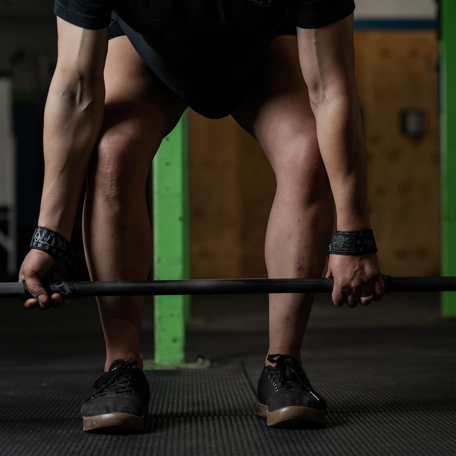 imageIron Infidel Weight Lifting Straps  Wrist Straps for Weight Lifting Deadlifting Exercise Crossfit Strength Training Olympic Lifts  Gym Straps for Grip Strength on BarCotton  1776