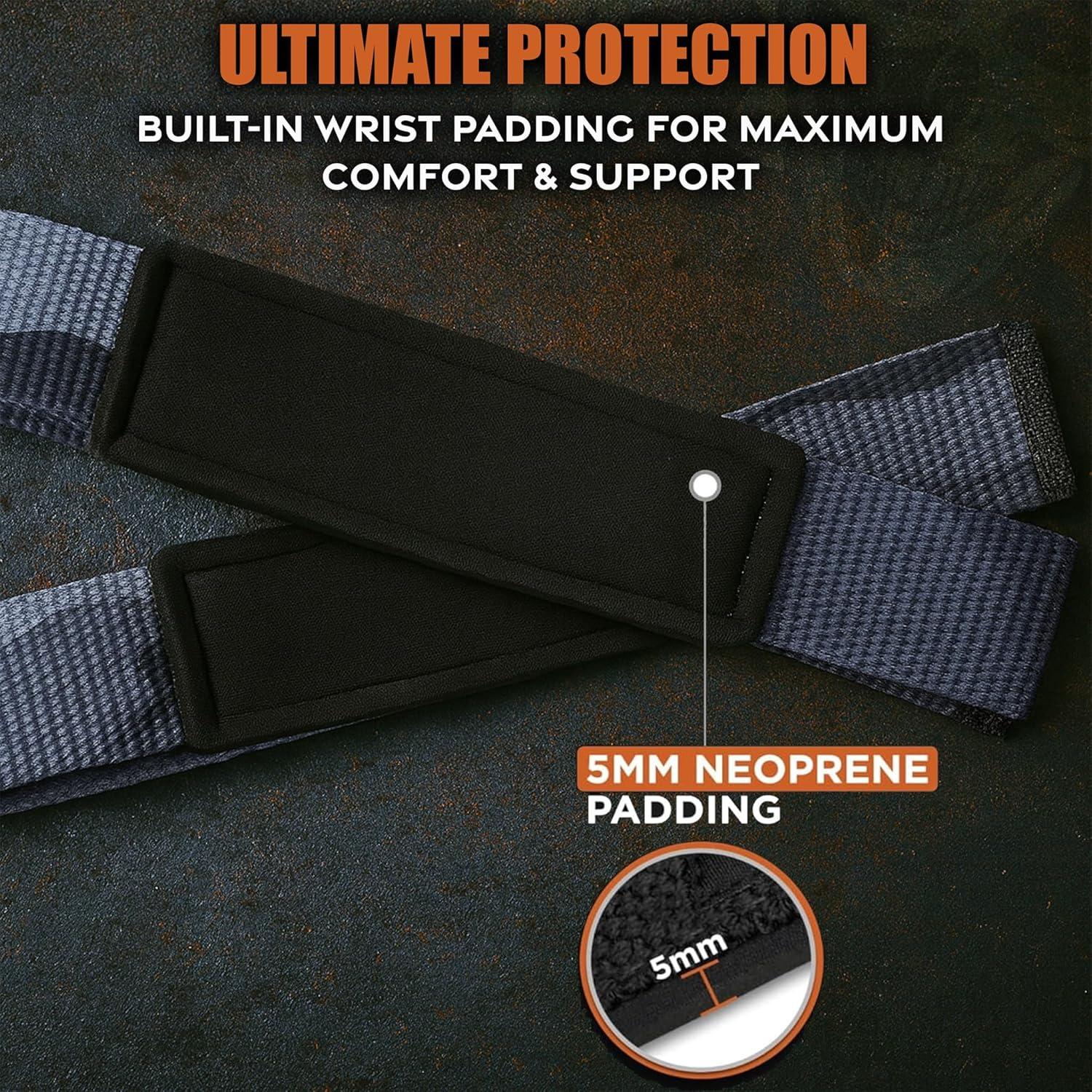 imageIron Infidel Weight Lifting Straps  Wrist Straps for Weight Lifting Deadlifting Exercise Crossfit Strength Training Olympic Lifts  Gym Straps for Grip Strength on BarCotton  Black Camo