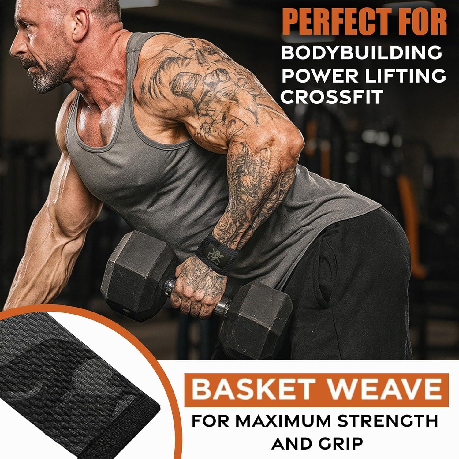 imageIron Infidel Weight Lifting Straps  Wrist Straps for Weight Lifting Deadlifting Exercise Crossfit Strength Training Olympic Lifts  Gym Straps for Grip Strength on BarCotton  Black Camo