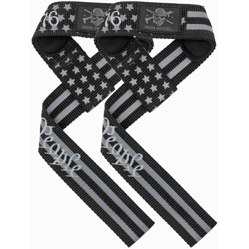 imageIron Infidel Weight Lifting Straps  Wrist Straps for Weight Lifting Deadlifting Exercise Crossfit Strength Training Olympic Lifts  Gym Straps for Grip Strength on BarNylon  1776