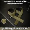 imageIron Infidel Weight Lifting Straps  Wrist Straps for Weight Lifting Deadlifting Exercise Crossfit Strength Training Olympic Lifts  Gym Straps for Grip Strength on BarNylon  OD Green