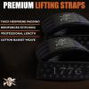 imageIron Infidel Weight Lifting Straps  Wrist Straps for Weight Lifting Deadlifting Exercise Crossfit Strength Training Olympic Lifts  Gym Straps for Grip Strength on BarCotton  1776