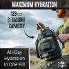 imageIron Infidel Battle Bottle  Half Gallon Water Bottle Insulated 64 oz Tactical Stainless Steel Water Jug with Handle  Gym Water Bottle with Rugged Sleeve for Storage Cobalt 2 Liter128oz  Black Camo
