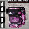 imageIron InfideI Battle Bottle Sleeve  64 oz and 32 oz Water Bottle Sleeve Only for Half Gallon 1L Steel Water Bottle  Rugged Cover with Molle for Versatile Design with Storage for Phone Wallet ampamp KeysRuthless Rose