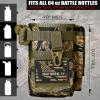 imageIron InfideI Battle Bottle Sleeve  64 oz and 32 oz Water Bottle Sleeve Only for Half Gallon 1L Steel Water Bottle  Rugged Cover with Molle for Versatile Design with Storage for Phone Wallet ampamp KeysTiger Stripe