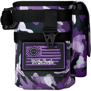 imageIron InfideI Battle Bottle Sleeve  64 oz and 32 oz Water Bottle Sleeve Only for Half Gallon 1L Steel Water Bottle  Rugged Cover with Molle for Versatile Design with Storage for Phone Wallet ampamp KeysUltraviolet