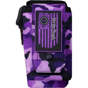imageIron InfideI Battle Bottle Sleeve  64 oz and 32 oz Water Bottle Sleeve Only for Half Gallon 1L Steel Water Bottle  Rugged Cover with Molle for Versatile Design with Storage for Phone Wallet ampamp Keys32oz Ultraviolet