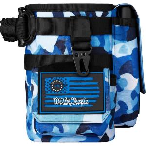 imageIron InfideI Battle Bottle Sleeve  64 oz and 32 oz Water Bottle Sleeve Only for Half Gallon 1L Steel Water Bottle  Rugged Cover with Molle for Versatile Design with Storage for Phone Wallet ampamp KeysDeep Water
