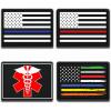 imageTactical Patch Bundle  First Responder Bundle 3D PVC Morale Patch  Heavy Duty USA American Patriotic Patches for Military Police Army Caps Jackets Pants amp Gear First Responder