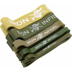 imagePull Up Assistance Bands for Working Out  Resistance Bands Set for Men Exercise Workout Fitness Strength Weightlifting Training Powerlifting Stretch Crossfit WODSet of 5 Bands