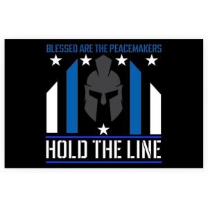 imageTactical Patch  Blue Line Hold The Line 3D PVC Morale Patch  Heavy Duty USA American Patriotic Patches for Military Police Army Caps Jackets Pants amp Gear Hold The Line
