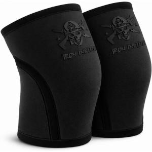 imageKnee Sleeves for Weightlifting amp Powerlifting 7mm Pair For Men amp Women  Knee Wraps for Weight Lifting Squats Fitness Gym Workout Crossfit  IPF Approved Knee Compression Sleeve SupportStealth Black