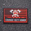 imageTactical Patch  Dumpster Fire 3D PVC Morale Patch  Heavy Duty USA American Patriotic Patches for Military Police Army Caps Jackets Pants amp Gear Dumpster FireCourage Duty Honor