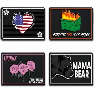 imageTactical Patch  Dumpster Fire 3D PVC Morale Patch  Heavy Duty USA American Patriotic Patches for Military Police Army Caps Jackets Pants amp Gear Dumpster FireMom