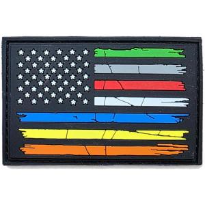 imageTactical Patch  Dumpster Fire 3D PVC Morale Patch  Heavy Duty USA American Patriotic Patches for Military Police Army Caps Jackets Pants amp Gear Dumpster FireMulticolor Stripe Flag