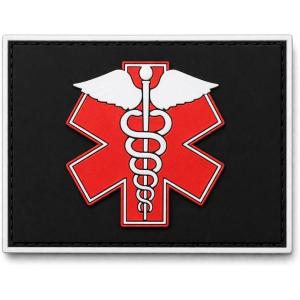 imageTactical Patch  Dumpster Fire 3D PVC Morale Patch  Heavy Duty USA American Patriotic Patches for Military Police Army Caps Jackets Pants amp Gear Dumpster FireRed Cross